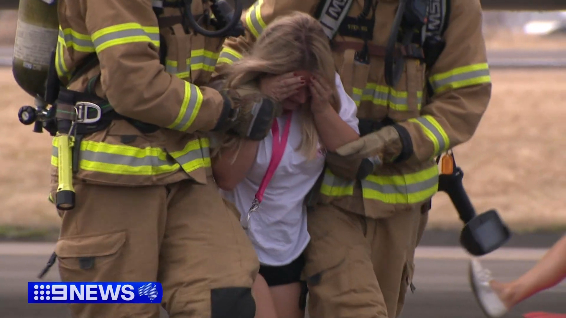 Emergency services have rushed to the scene of a fiery plane crash at Perth Airport - but it's completely fake and an important training exercise which takes place every two years.