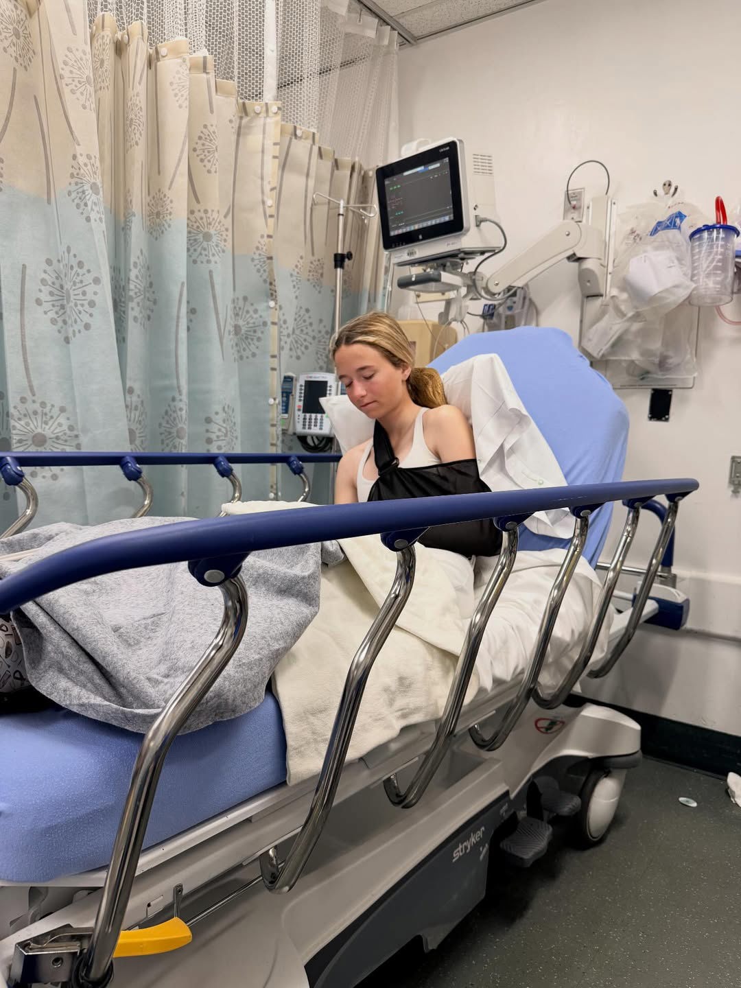 Grace Wahlberg in hospital