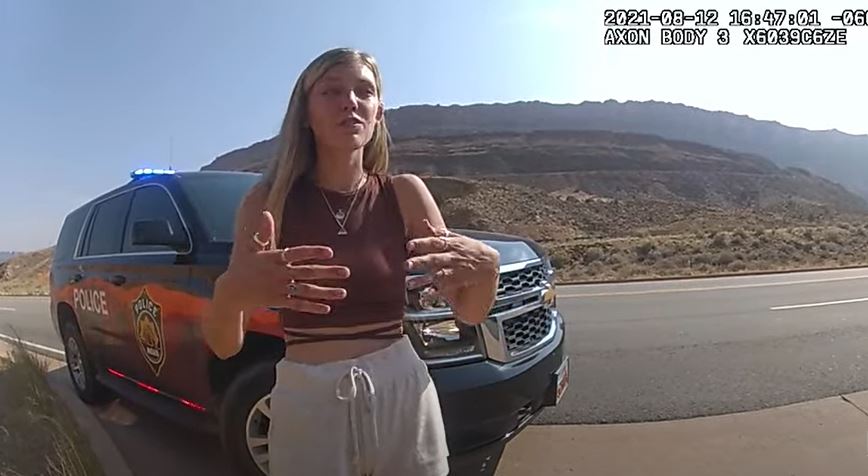 Gabby Petito Brian Laundrie police bodycam footage vehicle stop Utah