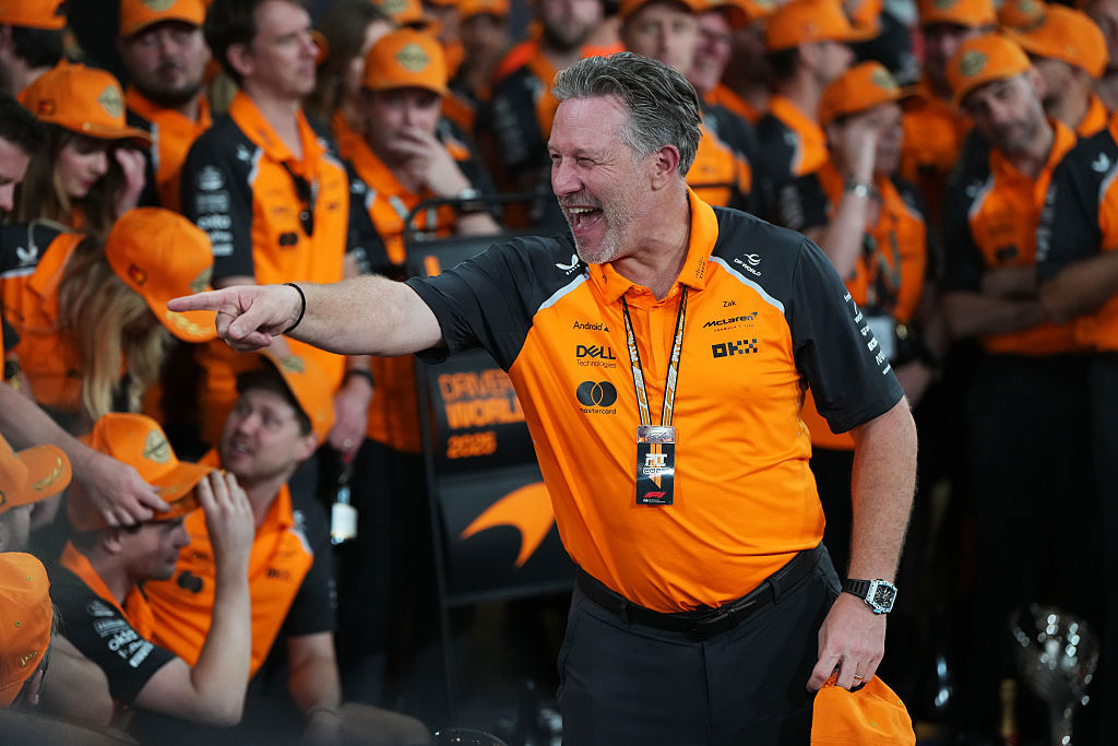 Zak Brown stole the show at McLaren's award ceremony. 