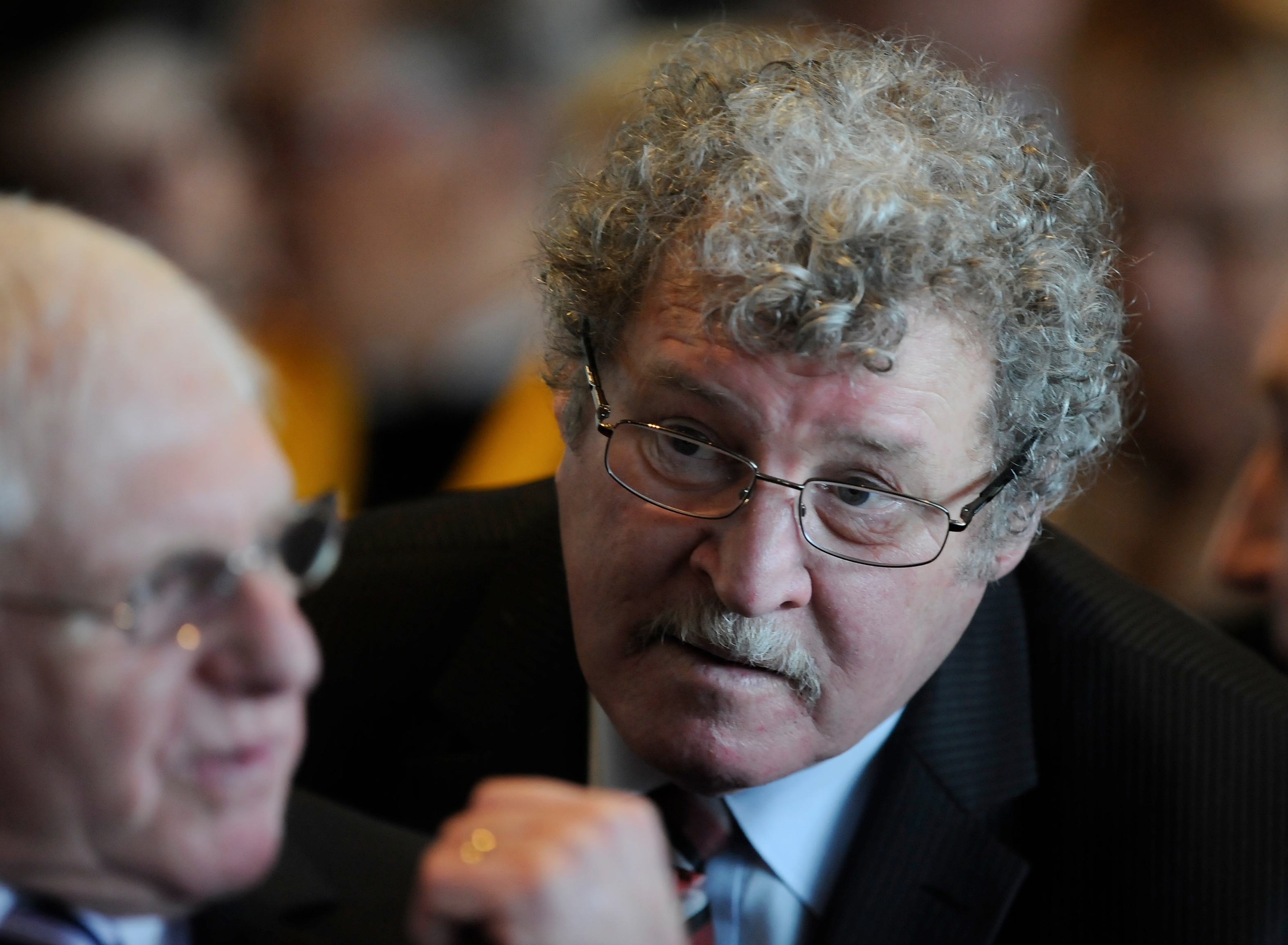 Kevin Neale at Allan Jeans funeral at the MCG. 20 July 2011. Picture Sebastian Costanzo. The Age.