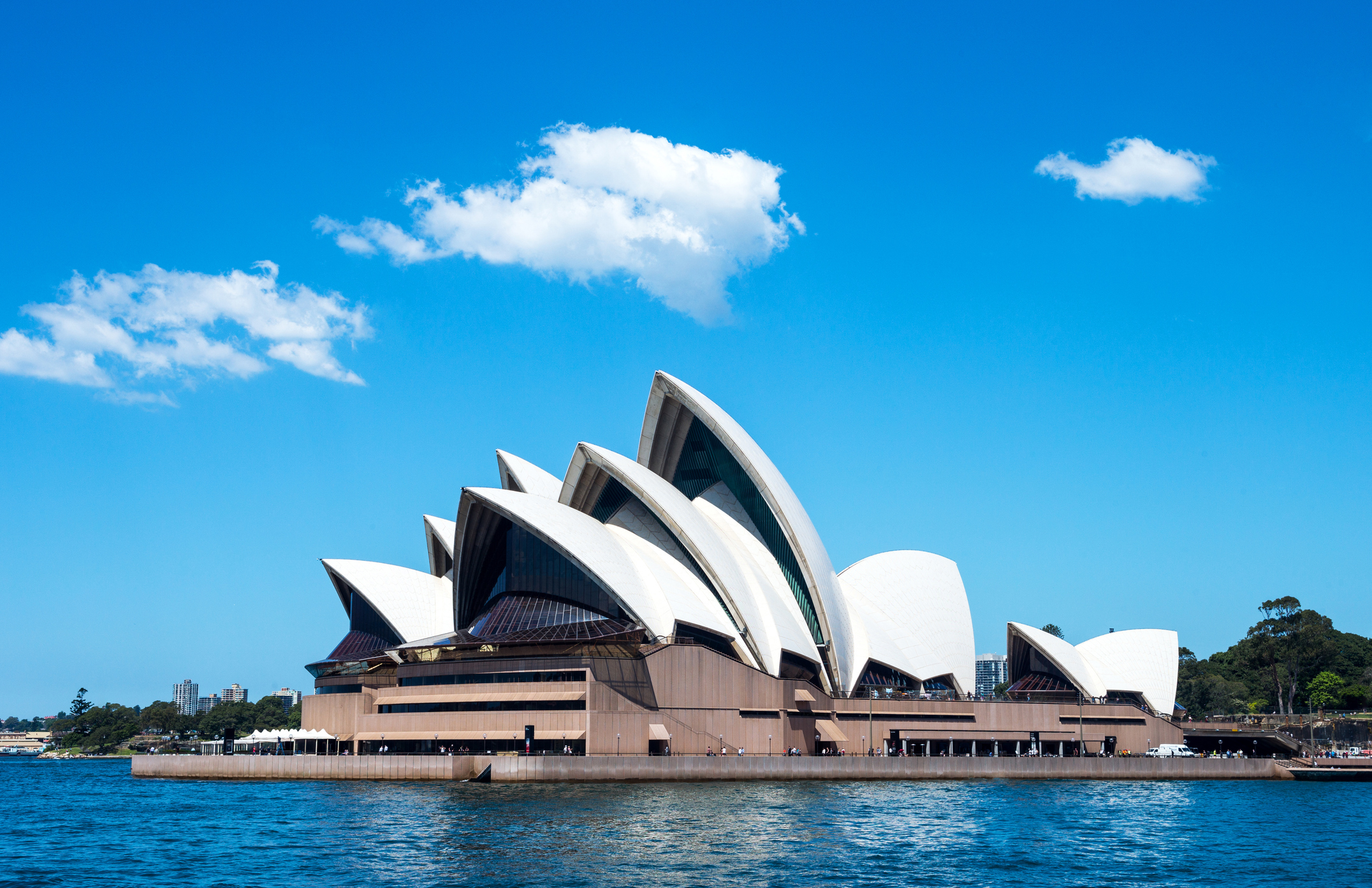 Australia, Sydney, the Opera House seen from the bay