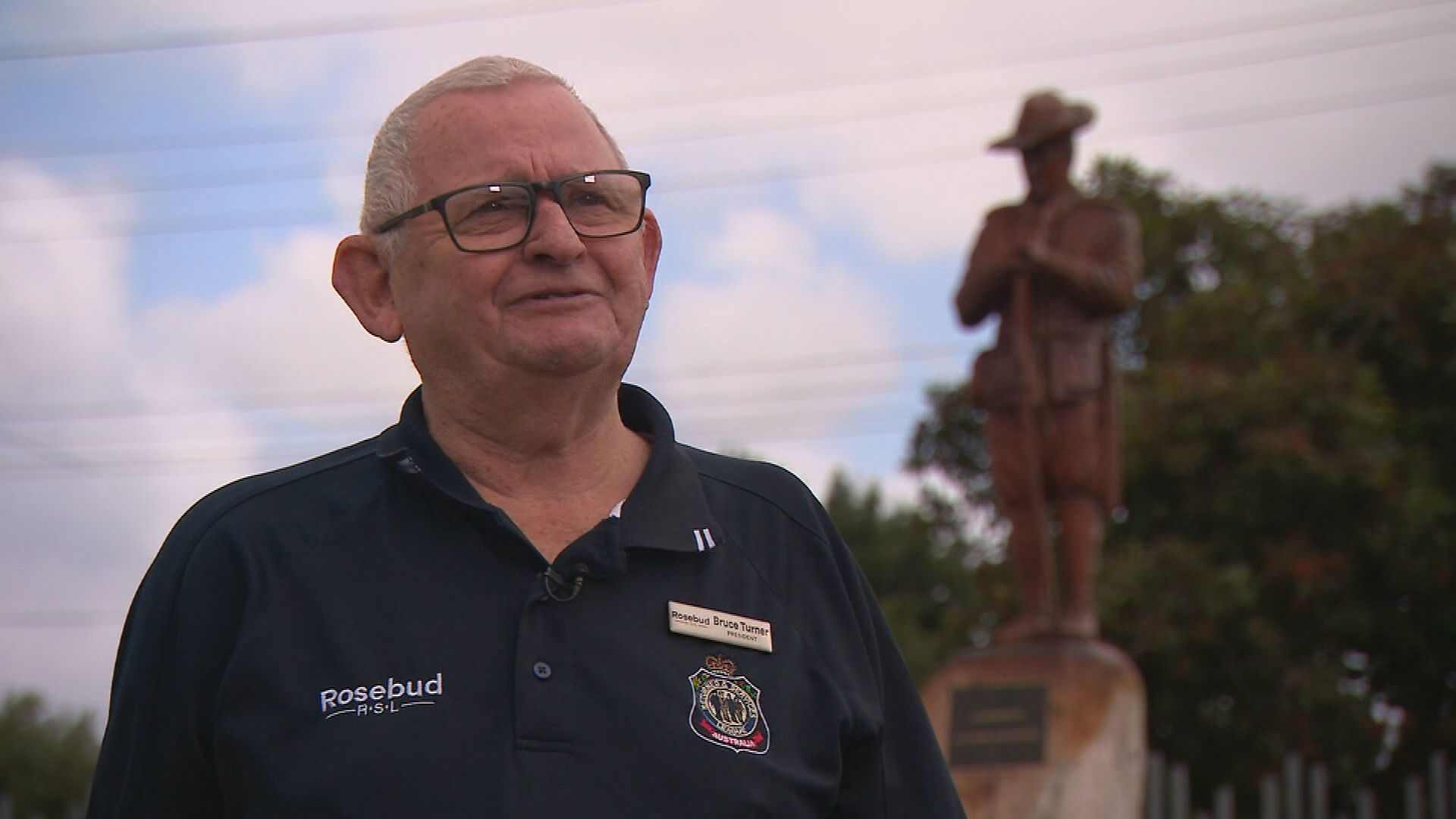 Rosebud RSL president Bruce Turner said he is pleased the statue has now been moved.