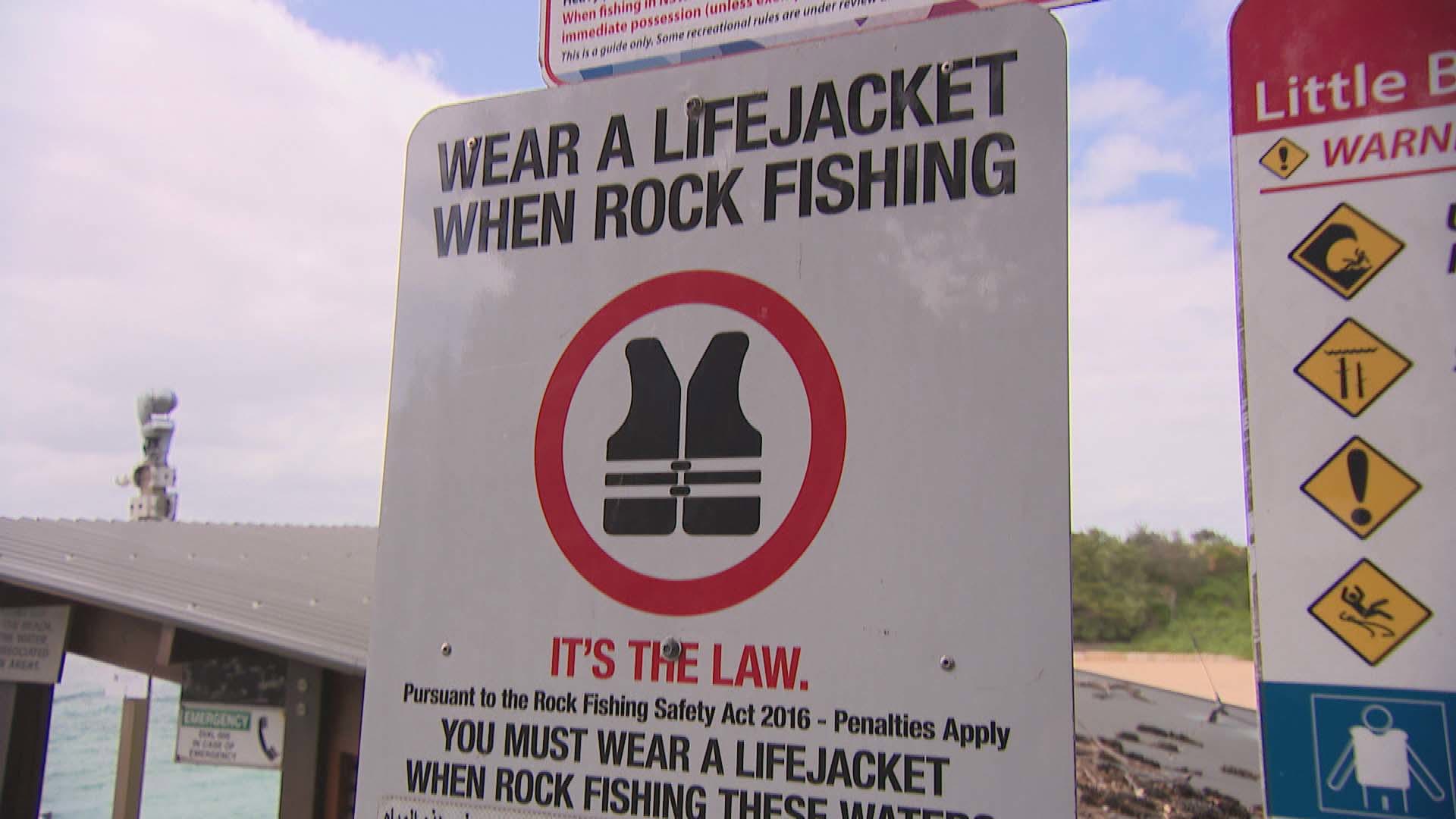 Hadi Thahar always wears a life jacket and is urging others to also when rock fishing.