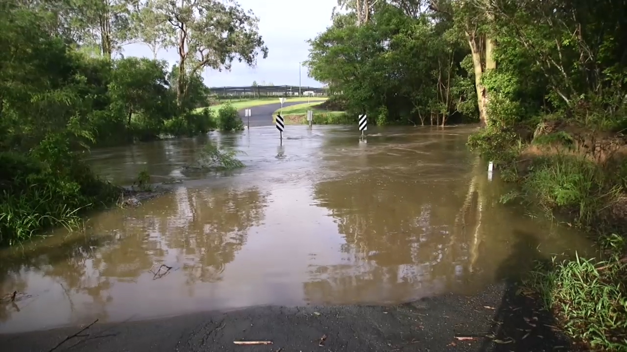 Coffs Harbour has been drenched overnight, causing flooding.