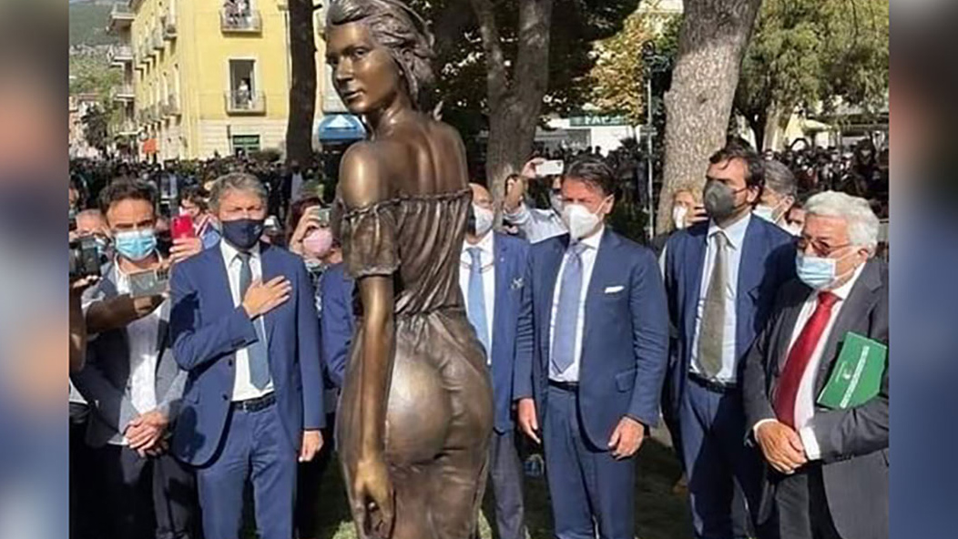 Statue sparks sexism row in Italy.