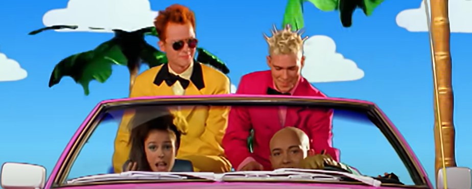 The film clip for the song Barbie Girl by Aqua