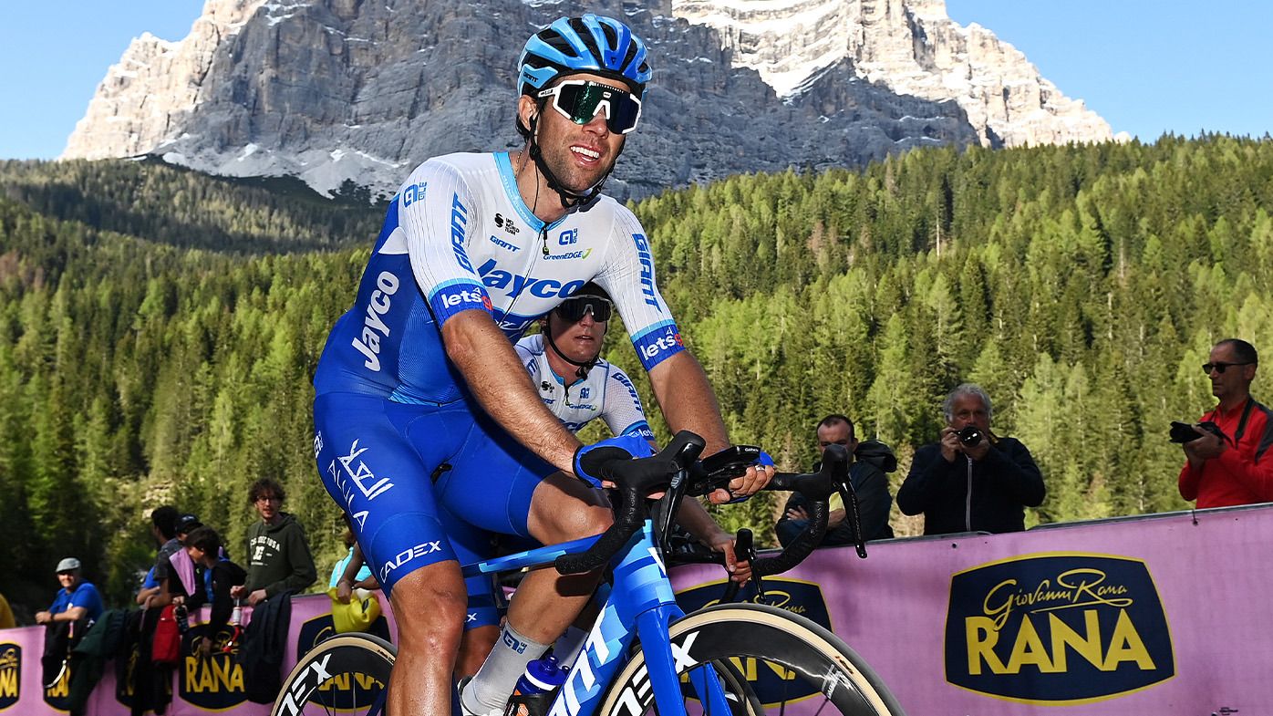 Australian cyclist Michael Matthews in action at the 2023 Giro d'Italia.