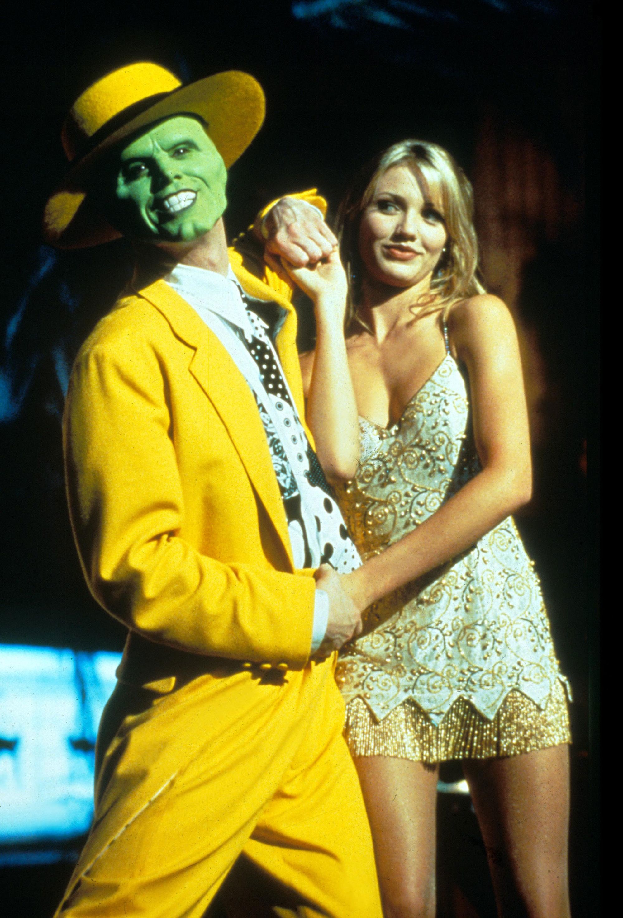 Jim Carrey and Cameron Diaz appear in a scene from The Mask