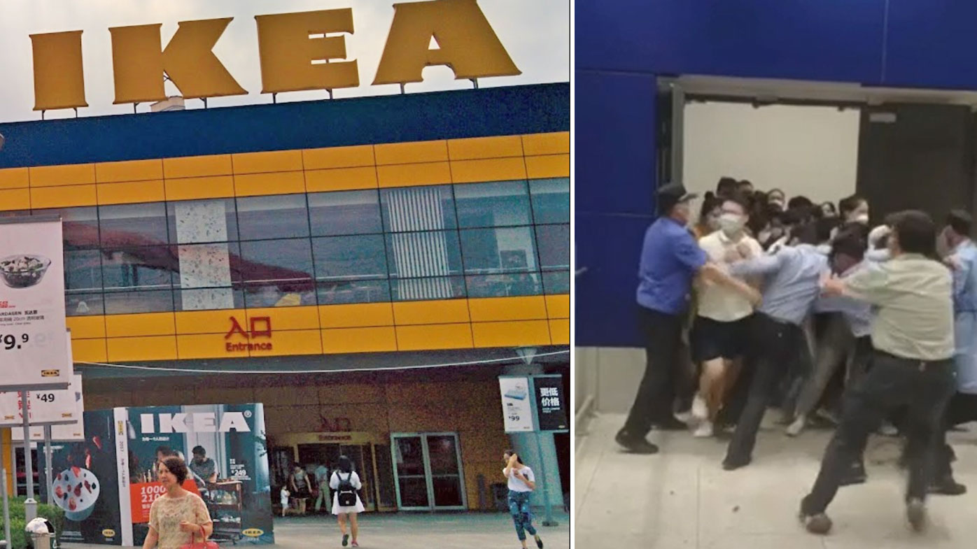 WATCH: Crowds rush to escape from Shanghai IKEA as it locks doors due to  COVID case - BusinessToday