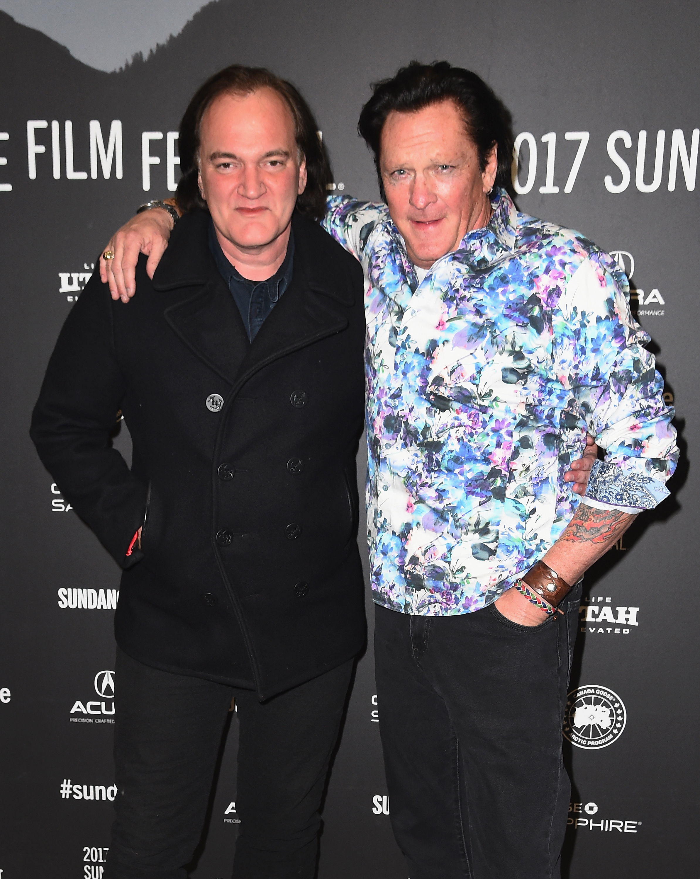 Quentin Tarantino and Michael Madsen at the Reservoir Dogs 25th Anniversary Screening during the 2017 Sundance Film Festival at Eccles Center Theatre on January 27, 2017 in Park City, Utah.