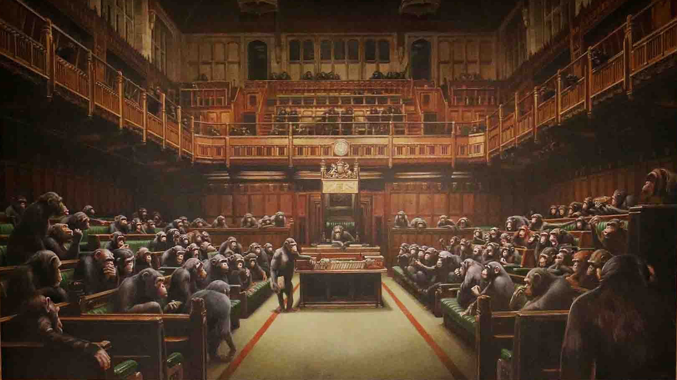 Banksy art: 'Devolved Parliament' painting sells for millions