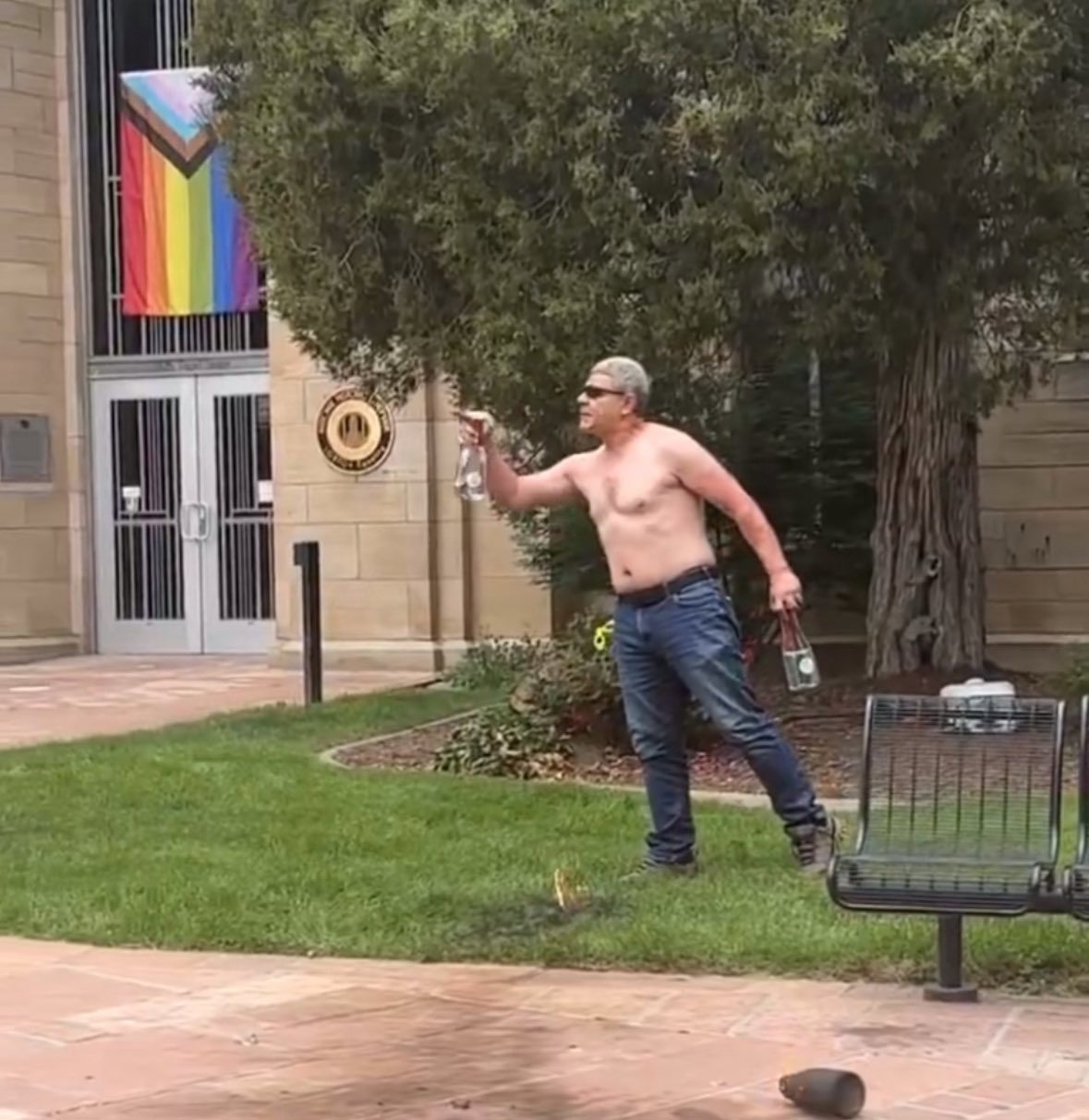 The suspect, identified as 45-year-old Mohamed Sabry Soliman, yelled "Free Palestine" and used a makeshift flamethrower in the attack, said Mark Michalek, the special agent in charge of the Denver field office.