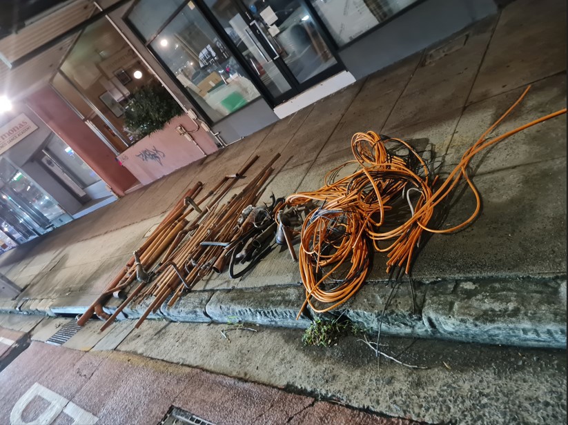 H﻿ighway patrol officers uncovered a car full of allegedly stolen copper in Sydney's inner west last week. Copper pipes poking through the windows of the car and a bent number plate sent alarm bells off for NSW police on Sunday.