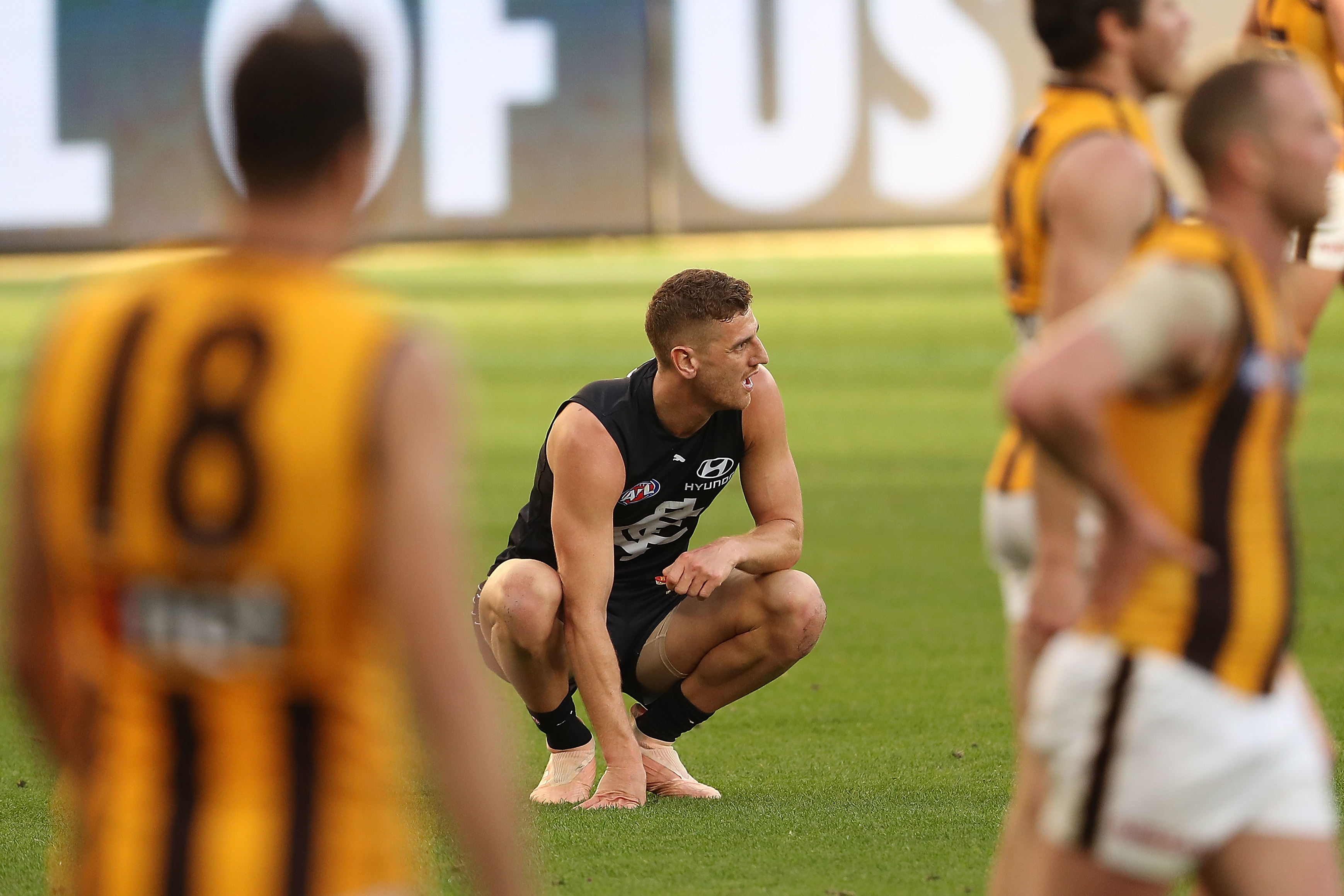 Liam Jones of the Blues.