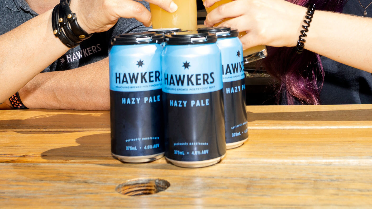 Hawkers beer.