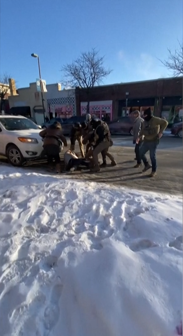 Pretti was face down and was struck by an officer before being shot.