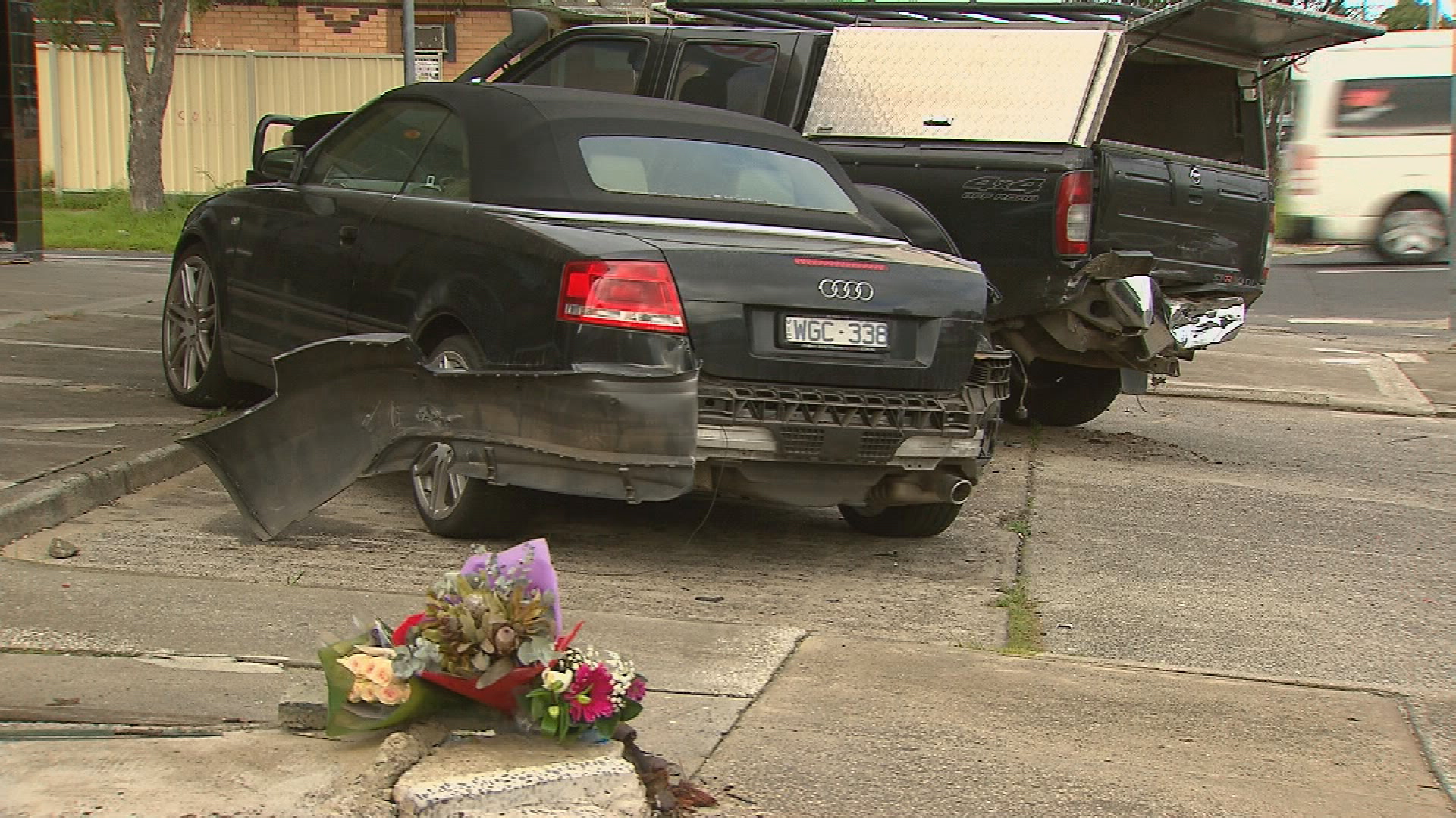 Tributes laid at scene of crash in Sunshine West.