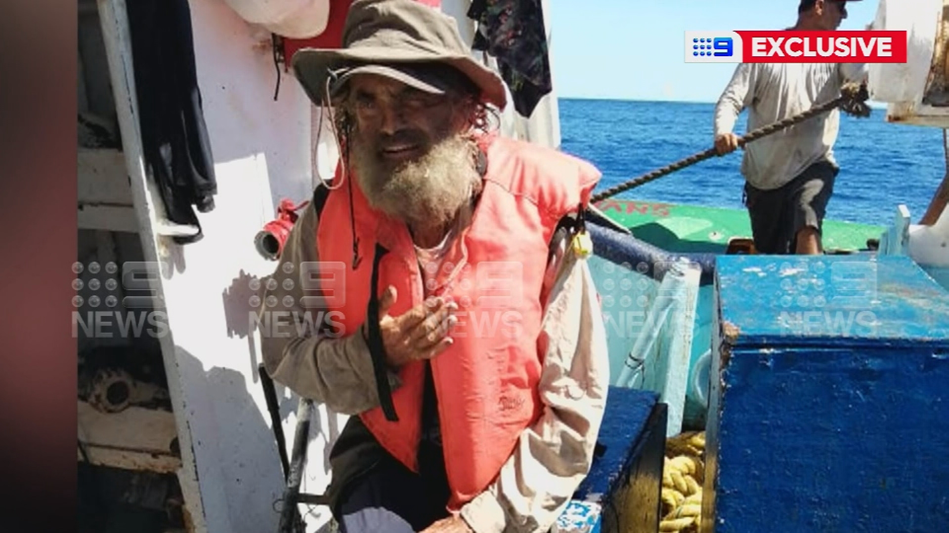 Tim Shaddock and his dog been rescued from the Pacific Ocean.