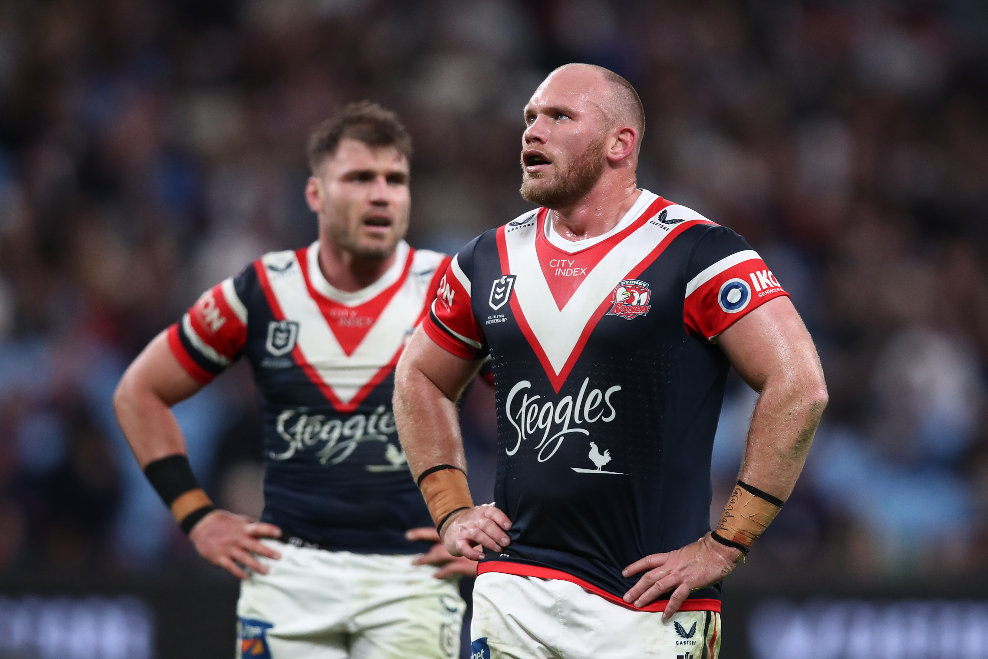 Matt Lodge of the Roosters.