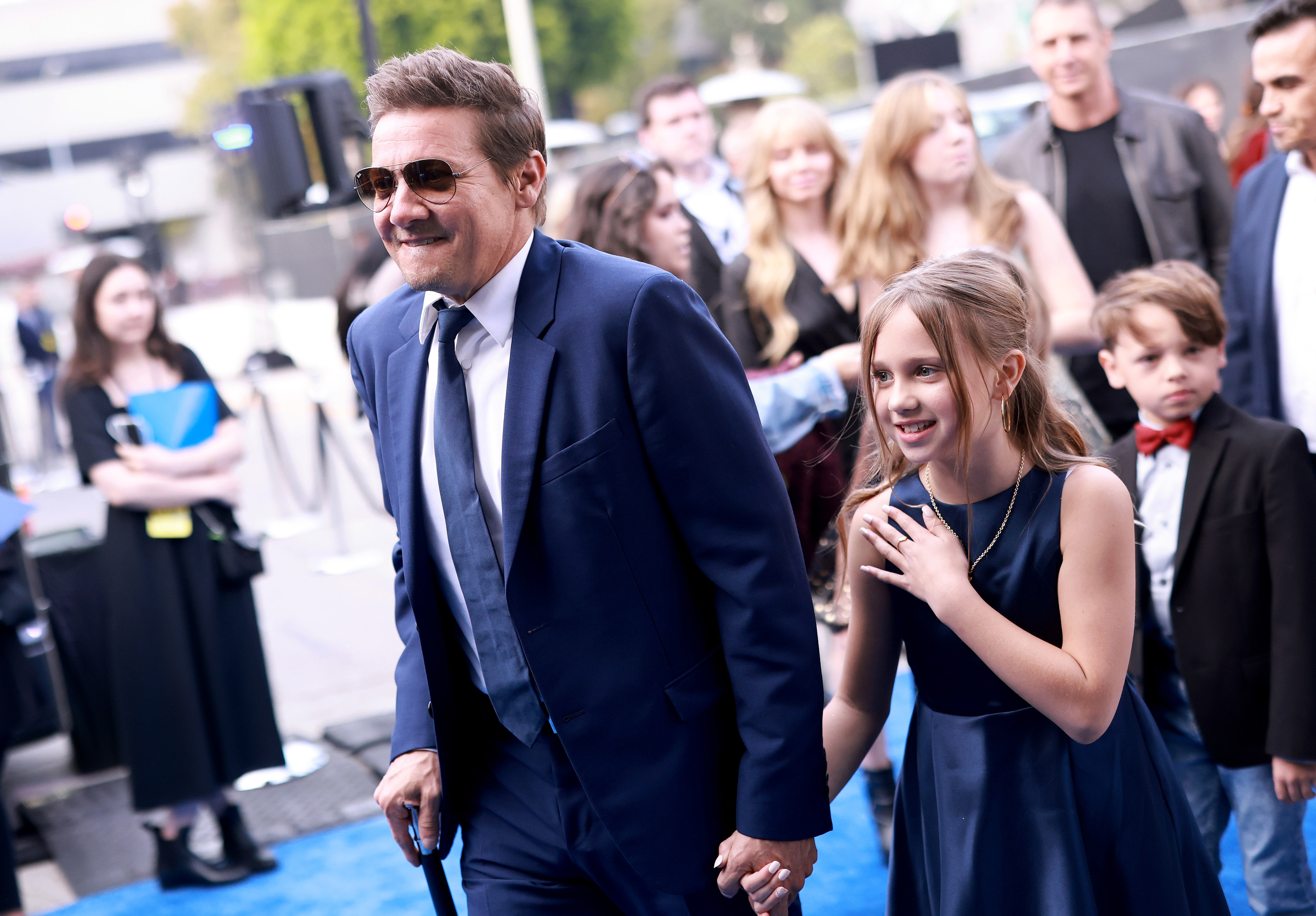 Jeremy Renner and Ava Berlin Renner