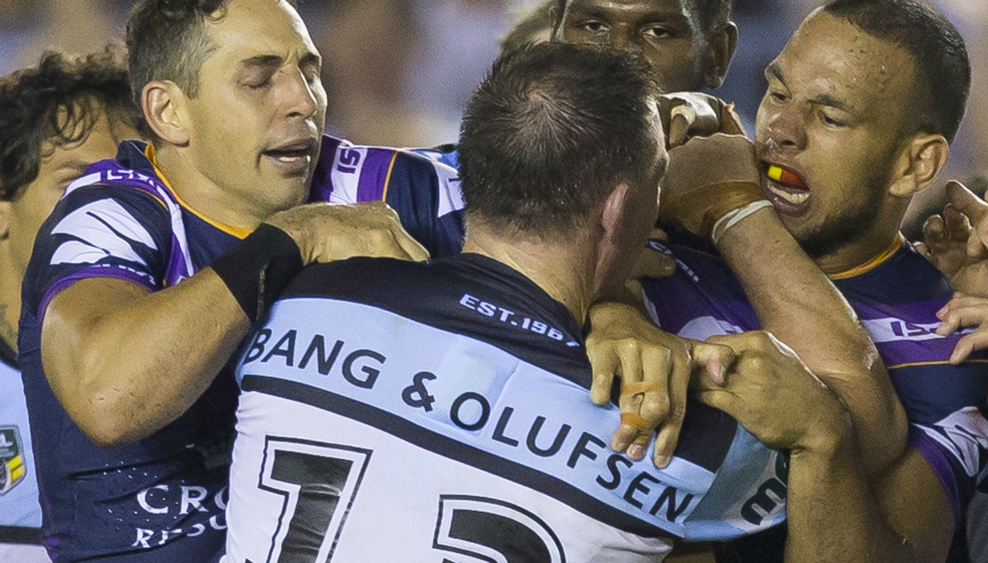 Will Chambers tussling