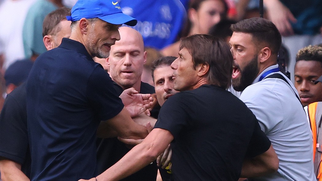 Chelsea and Tottenham draw as Thomas Tuchel and Antonio Conte receive red cards