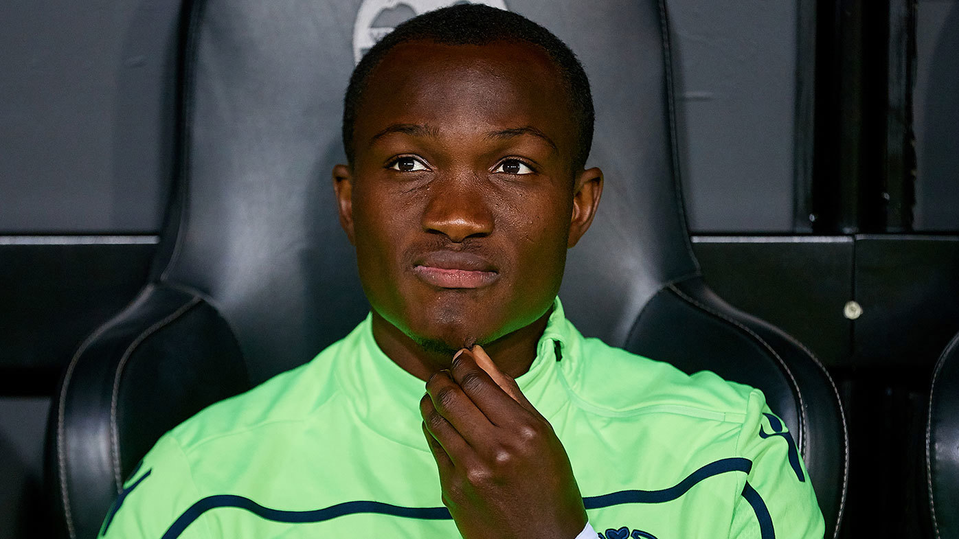 Raphael Dwamena pictured during his time playing for Spanish side Levante in 2019