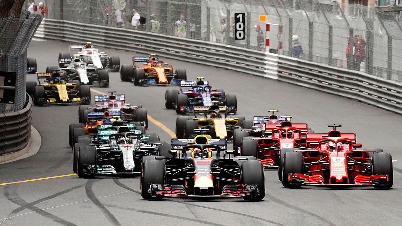 Daniel Ricciardo leads the 2018 Monaco Grand Prix