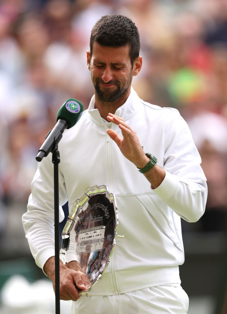 Wimbledon news 2023 Novak Djokovic breaks down during postmatch