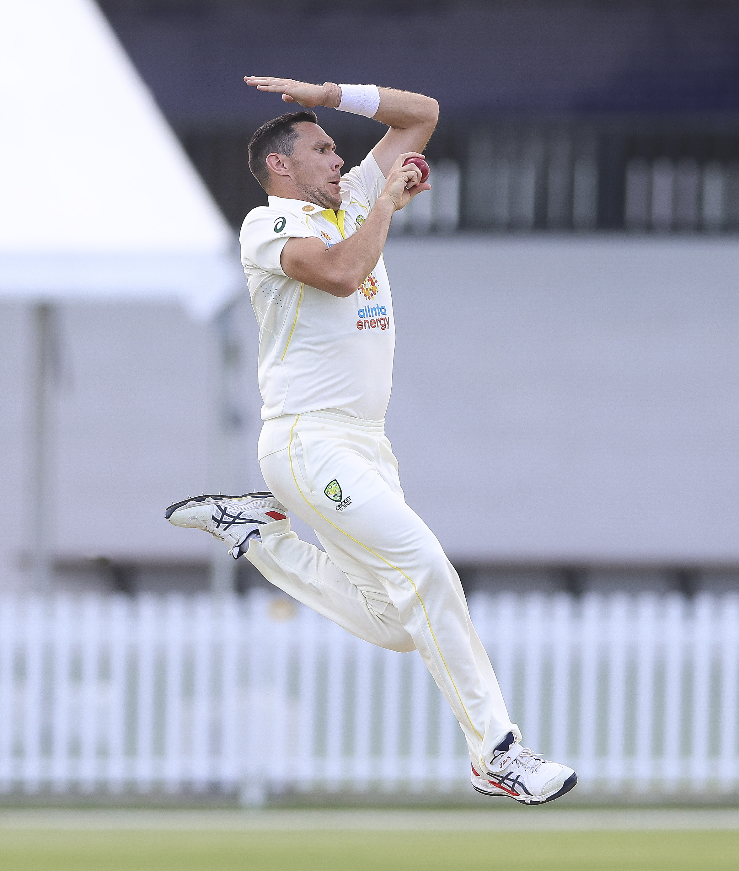 Scott Boland during the Tour Match between Australia A and England Lions.