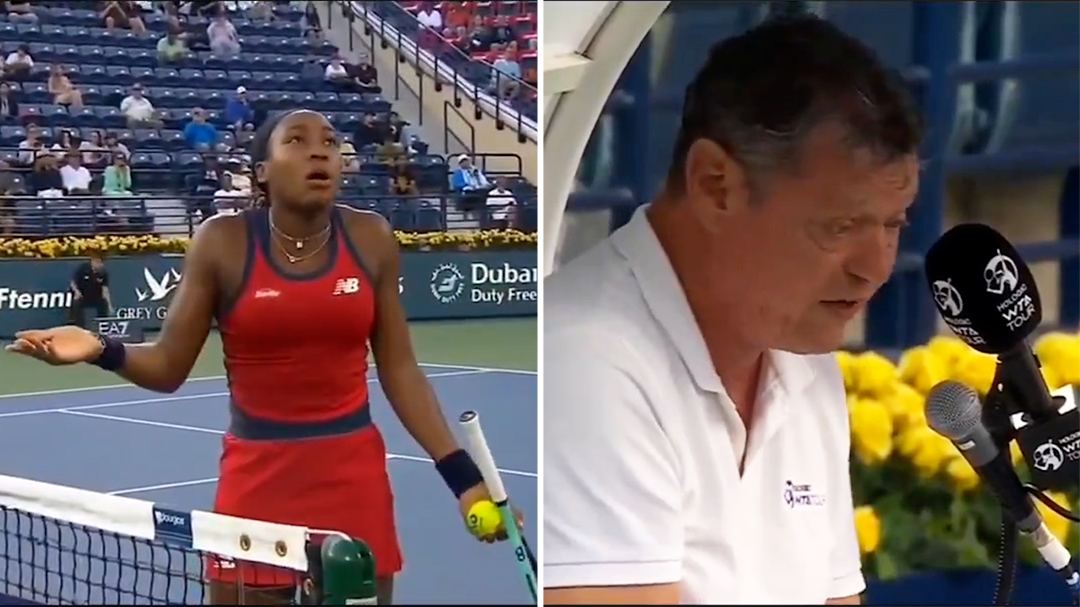 Coco Gauff argued with the chair umpire for close to five minutes.
