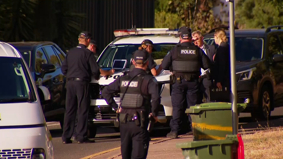 Police searched the house extensively this morning as they look to find the gunman.