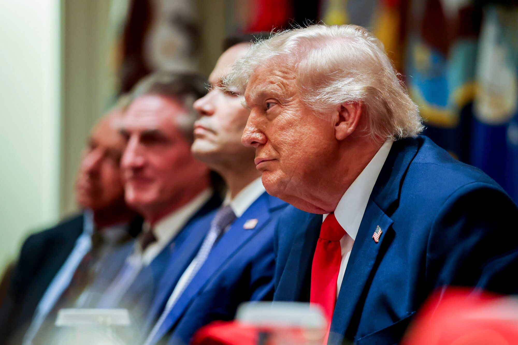 'Pray for President Trump': Support for absent commander-in-chief