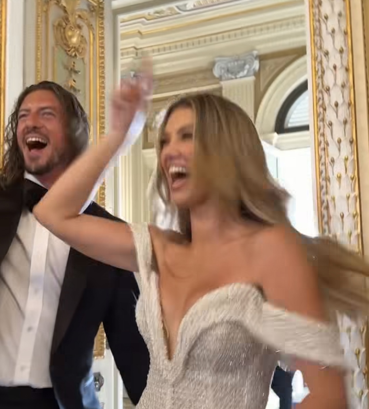 Delta Goodrem and Matthew Copley