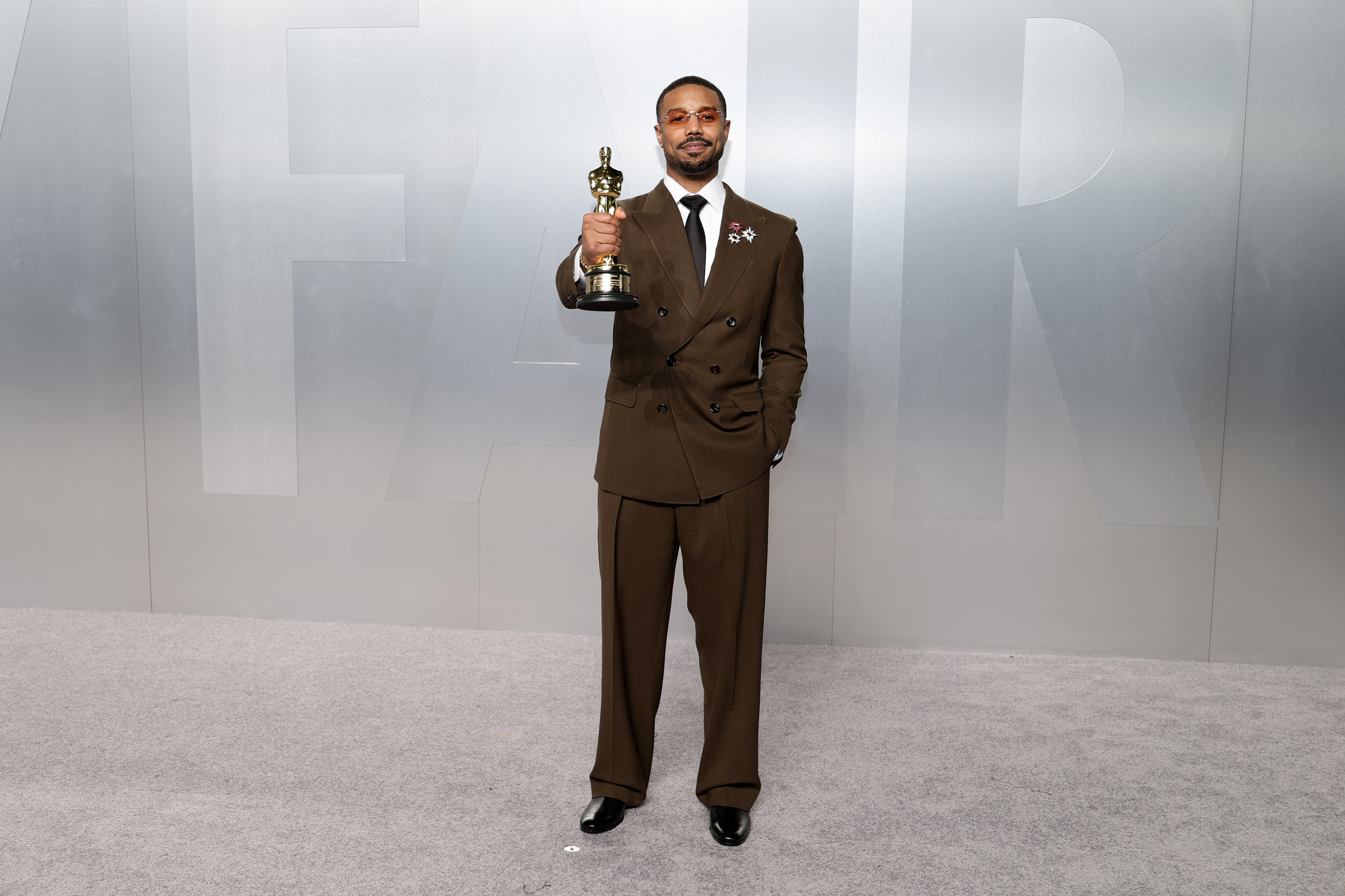 Michael B. Jordan attends the 2026 Vanity Fair Oscar Party Hosted By Mark Guiducci at Los Angeles County Museum of Art on March 15, 2026 in Los Angeles, California.