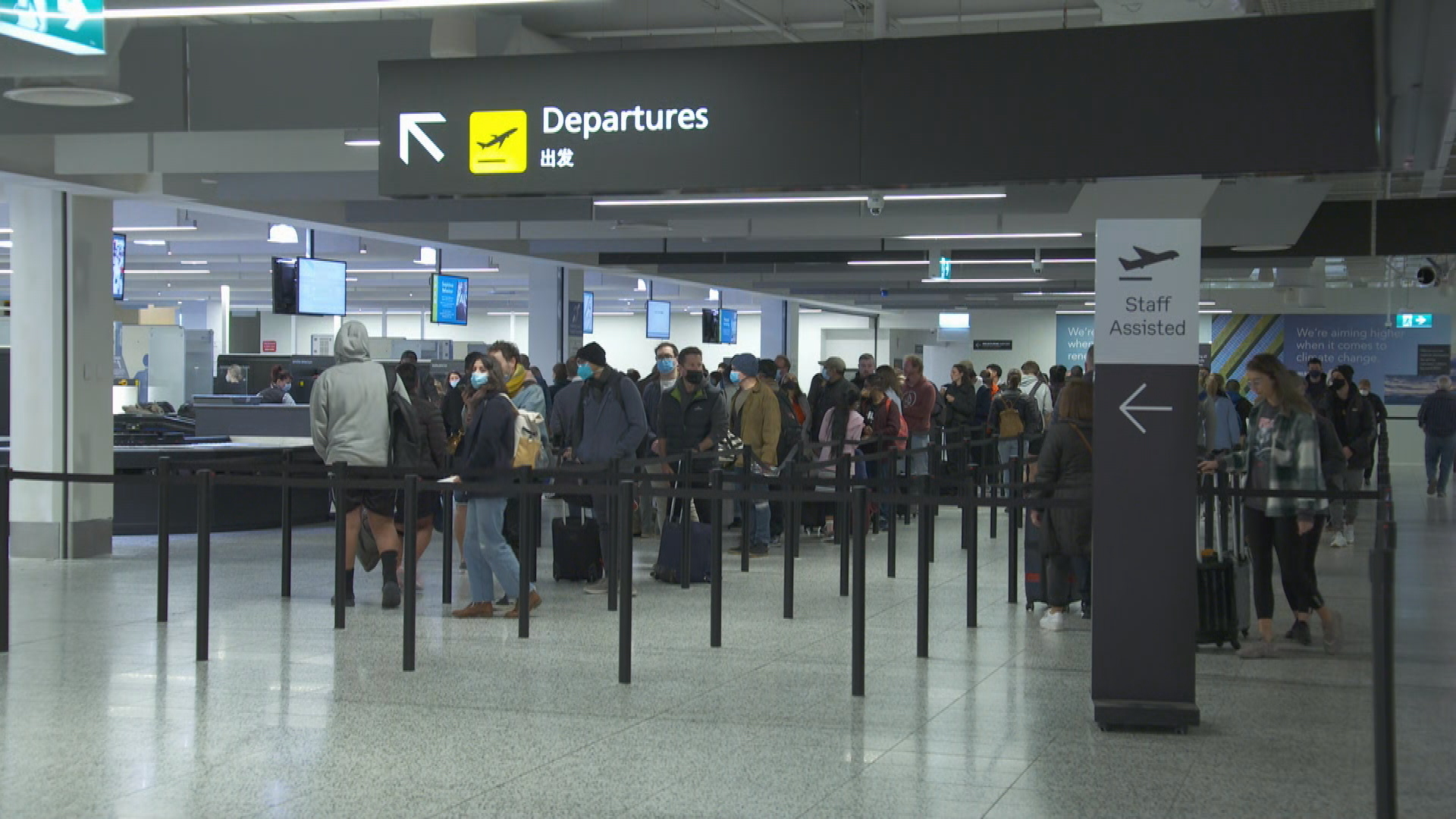 Lines are shorter at Melbourne Airport today.