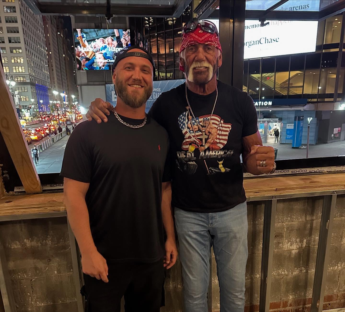 Hulk Hogan with son Nick Hogan