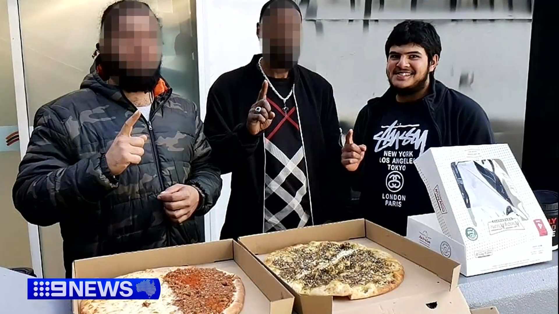 Naveed Akram (far right).