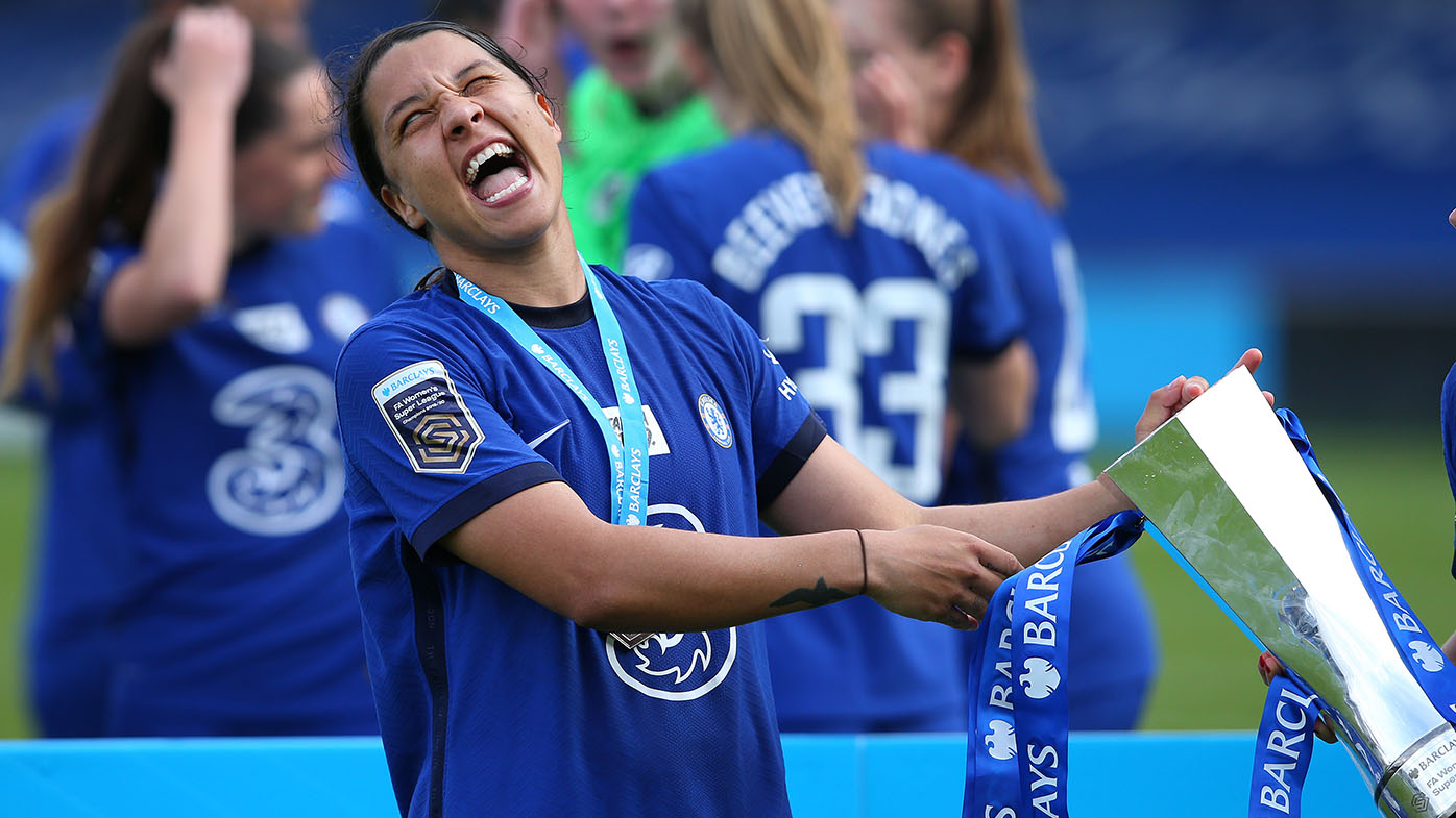 Sam Kerr Chelsea Win Fa Womens Super League Title Golden Boot For