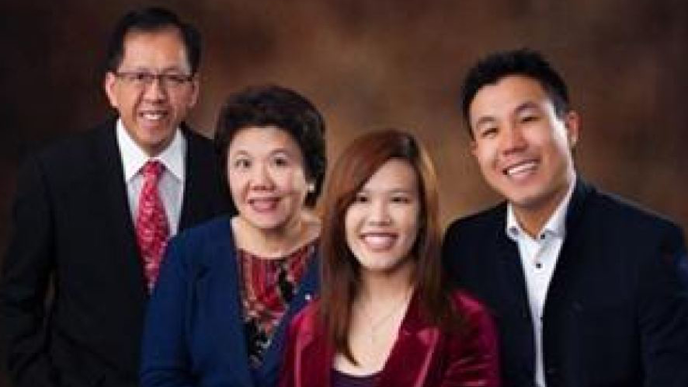 A supplied image obtained Saturday, Oct. 3, 2015 shows Parramatta shooting victim Curtis Cheng (left) with family.