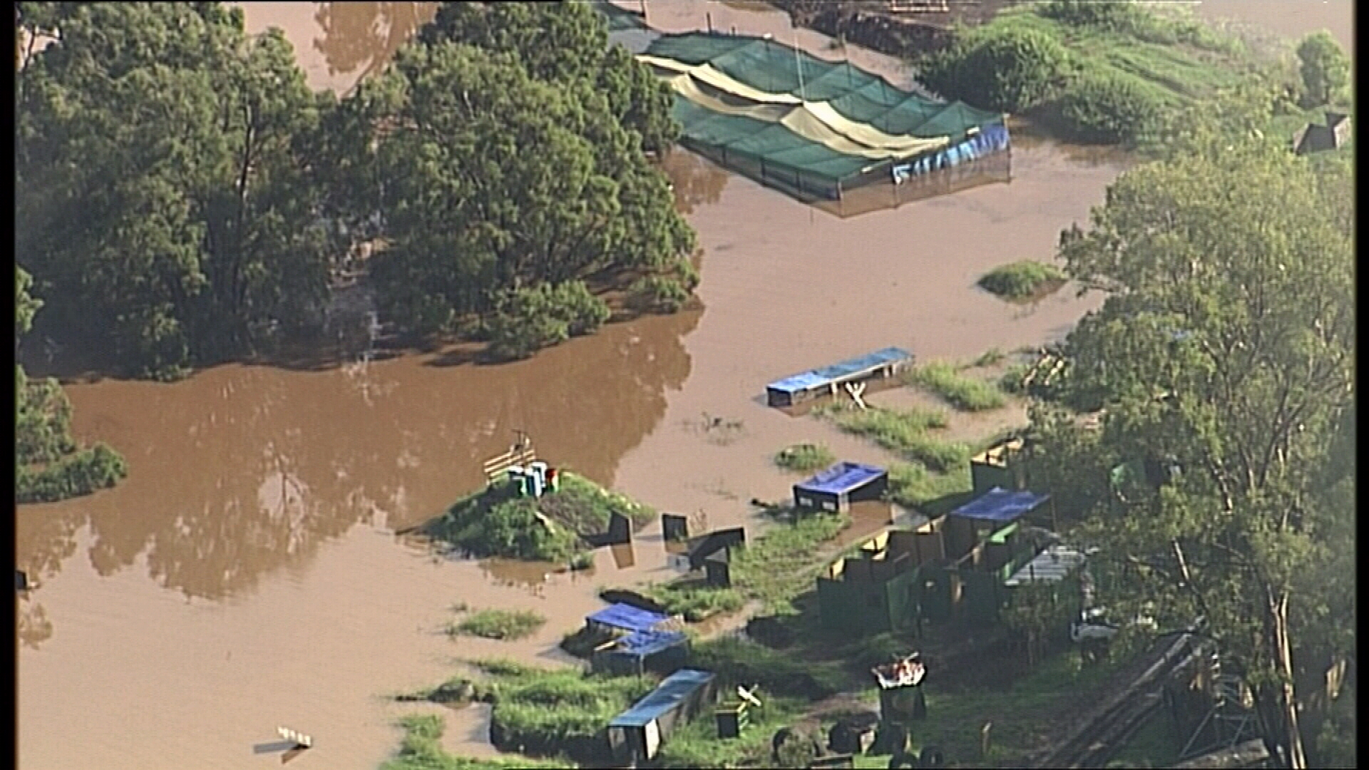 Queensland waterways have burst their banks in recent downpours.