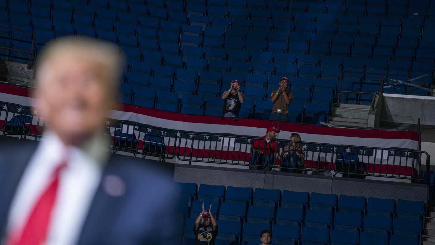 Donald Trump decided to hold his rally in Tulsa despite a surge in coronavirus cases there.