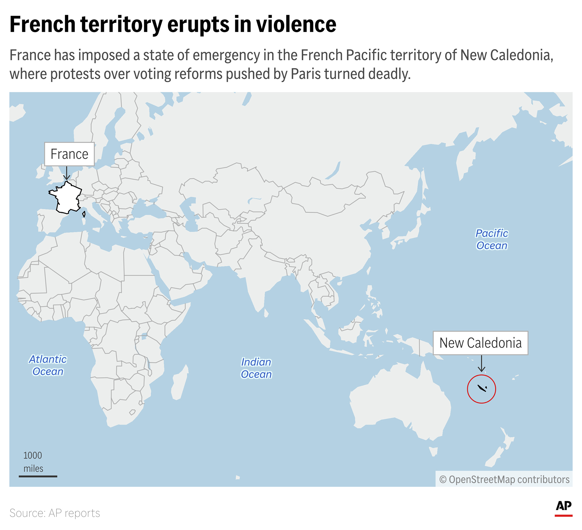 The French territory of New Caledonia has been rocked by deadly unrest, leading to a state of emergency imposed by Paris.