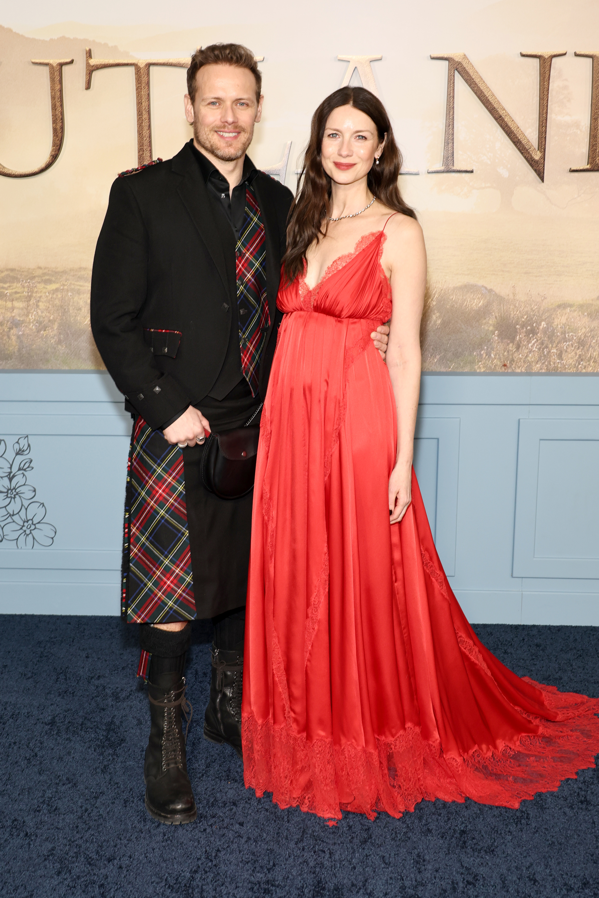 Sam Heughan and Caitriona Balfe