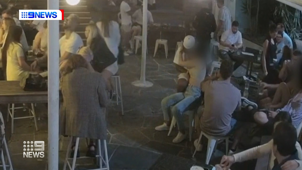 Security footage has been released of Tristan Sailor and a woman who has accused him of sexual assault.