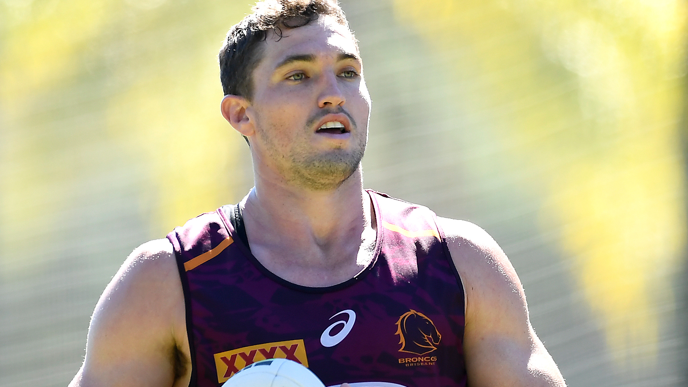Corey Oates at Broncos training