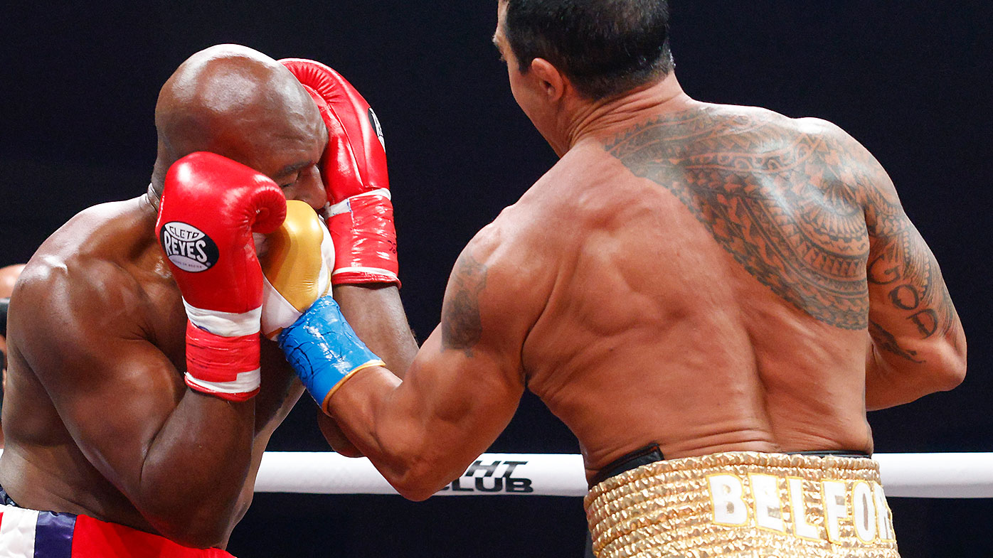 Evander Holyfield and Vitor Belfort