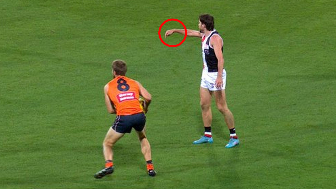 Referee dissent rule causes controversy in St Kilda Saints win over GWS Giants, video, scores, highlights, results