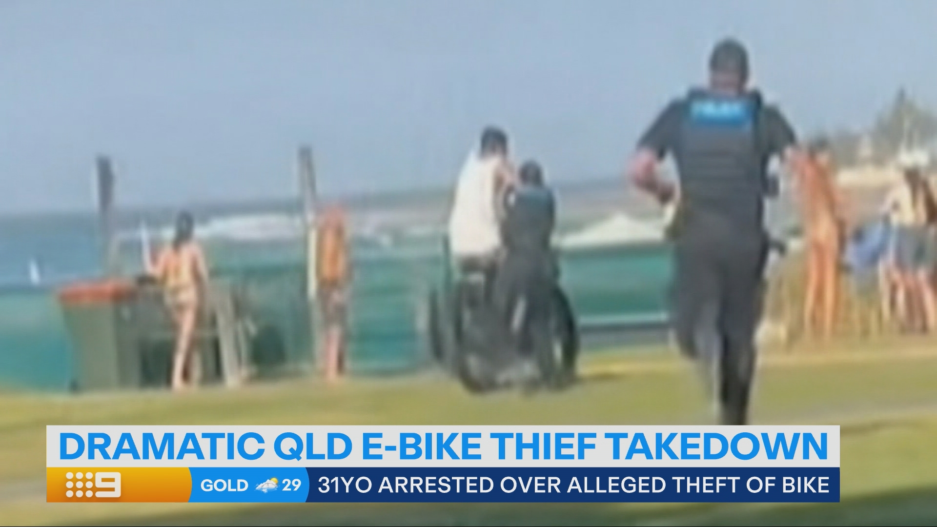 The alleged offender was spotted by the owner of the bike on Monday riding in Coolangatta.
